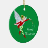 kerstfeestversiering keramisch ornament (Rechts)