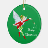 kerstfeestversiering keramisch ornament (Links)