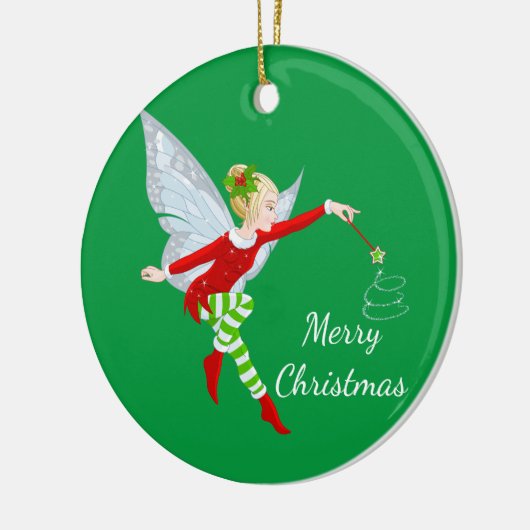 kerstfeestversiering keramisch ornament (Links)