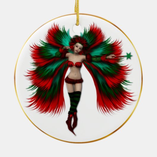 kerstfeestversiering keramisch ornament (Achterkant)