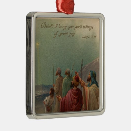 kerstfeestversiering metalen ornament (Rechts)