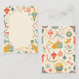 Kerstfeestversiering uitnodiging