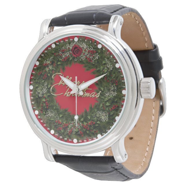 kerstfeestvieren horloge (Gekanteld)
