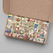 kerstfeestvieren met  Briefkaart Tissuepapier