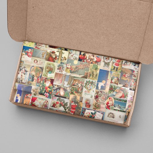 kerstfeestvieren met  Briefkaart Tissuepapier