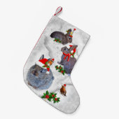 Kerstfeestvieren met kerstfeestdagen kleine kerstsok (Voorkant (Hangend))