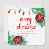 Kerstfeestviering Feestdagenkaart (Voorkant)