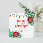 Kerstfeestviering Feestdagenkaart (Staand voorkant)