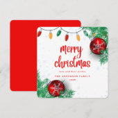 Kerstfeestviering Feestdagenkaart (Voorkant / Achterkant)