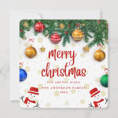 Kerstfeestviering Feestdagenkaart (Voorkant)