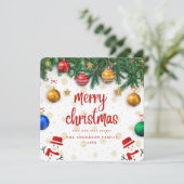 Kerstfeestviering Feestdagenkaart (Staand voorkant)