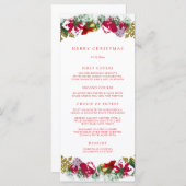 Kerstfeestviering Menu (Voorkant / Achterkant)