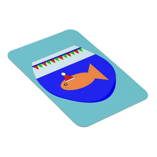 kerstfeestvis, aangepast magneet (Rechterzijde)