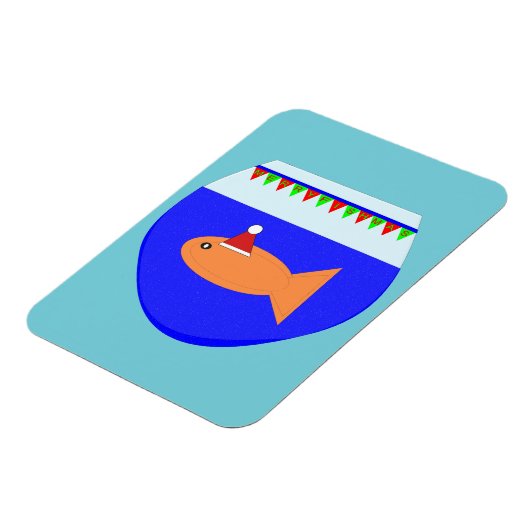 kerstfeestvis, aangepast magneet (Linkerzijde)