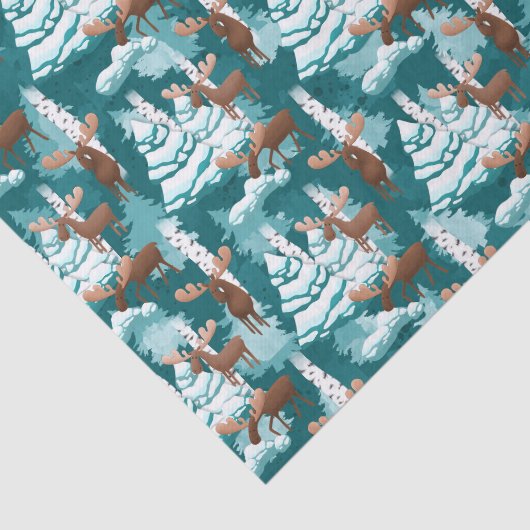 kerstfeestvloed tissuepapier (Detail)