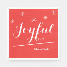 Kerstfeestvreugde, aangepaste naam Cute Red