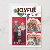 Kerstfeestvreugde en rode stip 3 Foto (Voorkant)