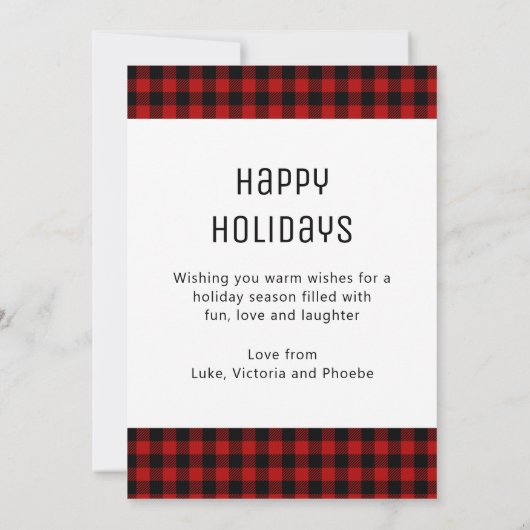 Kerstfeestvreugde en rode stip 3 Foto (Achterkant)