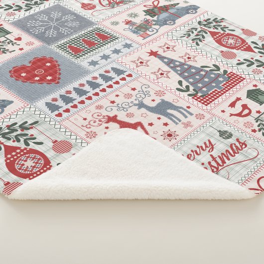 kerstfeestwerk sherpa deken (3/4)