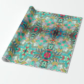 kerstfeestwerkpapier cadeaupapier (Uitgerold)