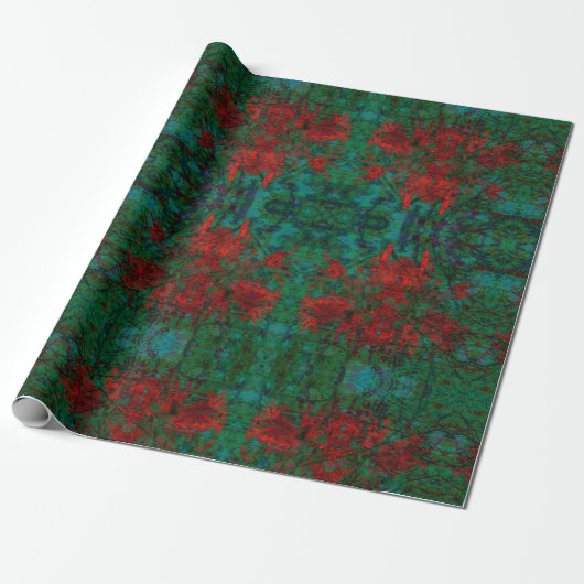 kerstfeestwerkpapier cadeaupapier (Uitgerold)