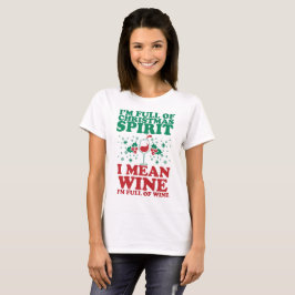 kerstfeestwijn grappig feestelijk shirt