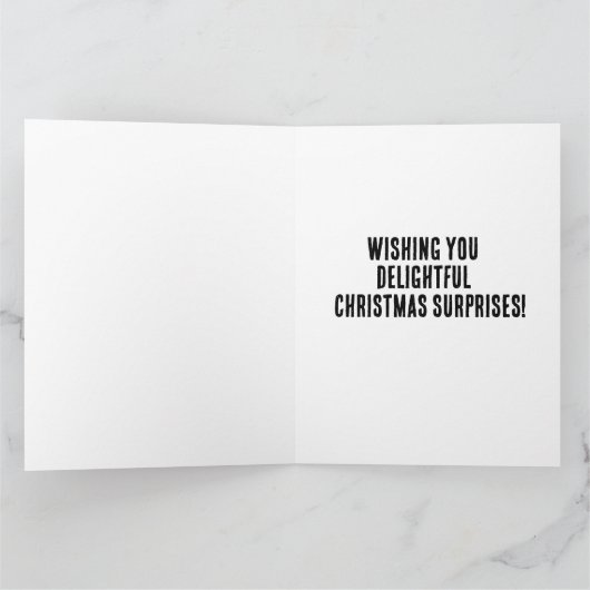 KERSTFELI KERSTKAAрт SURPRISE Wenskaart Kaart (Binnen)