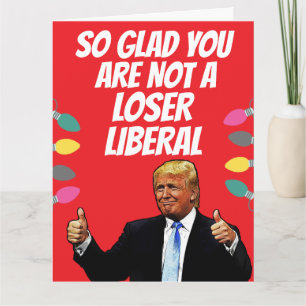 KERSTFELICITATIEKAART VAN DONALD TRUMP VOOR LOL KAART