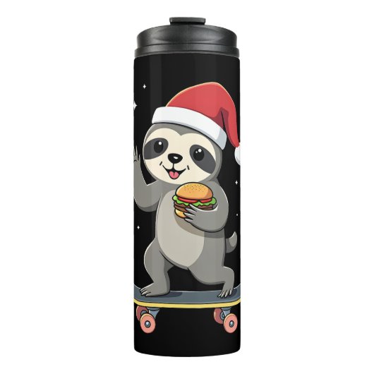 KERSTFENAAR Fun Kerst Skateboard Fenaartje ( Thermosbeker (Voorkant)
