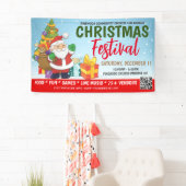 Kerstfestivalbanner Spandoek (Insitu)