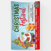 Kerstfestivalbanner Spandoek (Verticaal)