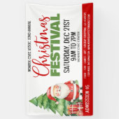 Kerstfestivalbanner Spandoek (Verticaal)