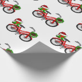 kerstfiets cadeaupapier (Hoek)