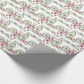 Kerstfietsen en wielen cadeaupapier (Hoek)