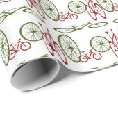 Kerstfietsen en wielen cadeaupapier (Rol Hoek)