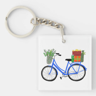 Kerstfietsenwiel Feestdagen kerst Sleutelhanger