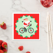 Kerstfietser Vakantiefietsfeest Servet (Insitu)
