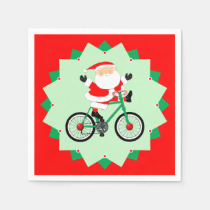 Kerstfietser Vakantiefietsfeest Servet