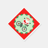 Kerstfietser Vakantiefietsfeest Servet (Hoek)
