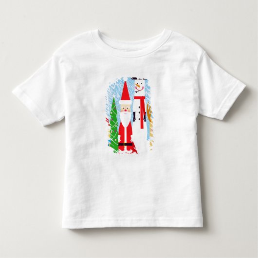 kerstfiguren kinder shirts (Voorkant)