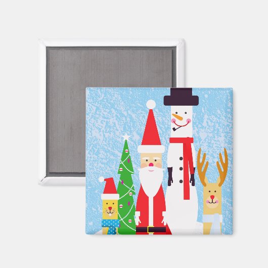 kerstfiguren magneet (Voorkant / Achterkant)