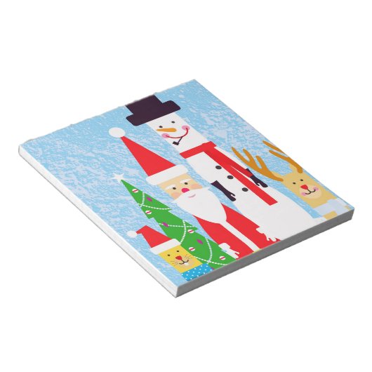 kerstfiguren notitieblok (Schuin)