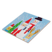 kerstfiguren tegeltje (Zijkant)