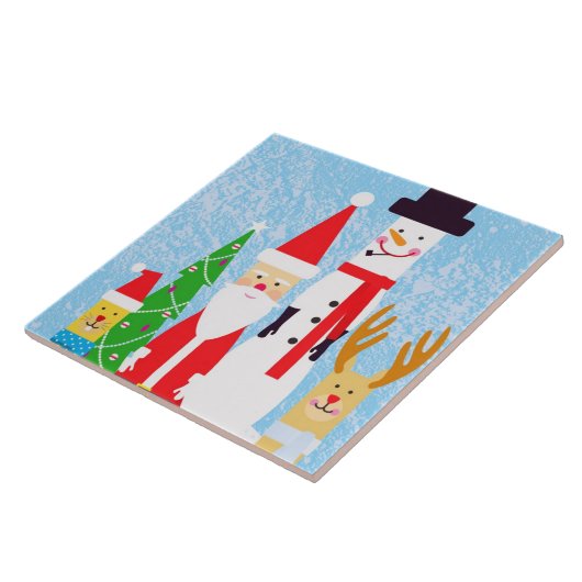 kerstfiguren tegeltje (Zijkant)