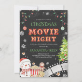 Kerstfilm Avond Kerstfeest Kaart (Voorkant)