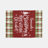 Kerstfilm die kijkt fleece deken (Voorkant (Horizontaal))