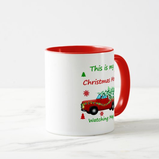 Kerstfilm die kijkt mok (Voorkant rechts)