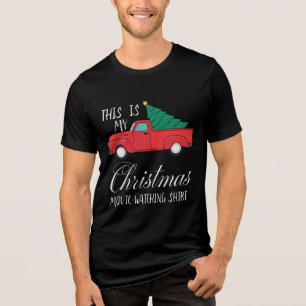 Kerstfilm die Shirt bekijkt Modern Funny Truck
