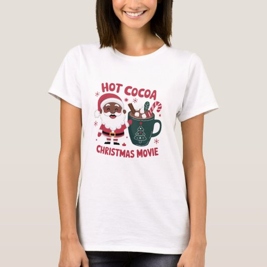 Kerstfilm en warme cacao soort van dag Classic T-shirt (Voorkant)