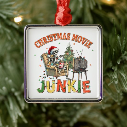 Kerstfilm Junkie Metalen Ornament (Boom)